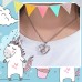 Shonyin Silver Unicorn Necklace Birthday Gifts for Girls Party Jewelry Gift for Girls Women