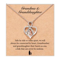 Shonyin Mother/Grandma Necklace Christmas Thanksgiving Birthday Day Jewerly Gifts Heart Necklace for Women-grandma
