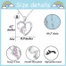 Shonyin Silver Unicorn Necklace for Women Girls B Initial Necklaces CZ Heart Pendant Christmas Birthday Party Valentines Day Jewelry Gifts for Teens Daughter Granddaughter Niece Y032-B