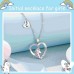 Shonyin Silver Unicorn Necklace for Women Girls C Initial Necklaces CZ Heart Pendant Christmas Birthday Party Valentines Day Jewelry Gifts for Teens Daughter Granddaughter Niece Y032-C