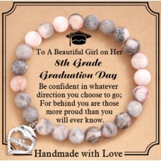 Shonyin 8th Grade Graduation Gifts for Her 2023, Heart Bracelet Middle School Grad Jewelry Gifts for Girls Daughter Granddaughter Niece Sister Best Friend Y043 ca&di br 8th-