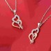 Shonyin Girlfriend Necklace Y022-key and heart