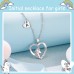 Shonyin Silver Unicorn Necklace for Women Girls A Initial Necklaces CZ Heart Pendant Christmas Birthday Party Valentines Day Jewelry Gifts for Teens Daughter Granddaughter Niece Y032-A